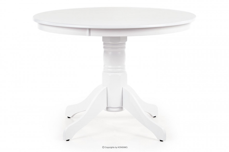 CRAGO Klasický kulatý stůl do jídelny bílý - obrázek 2