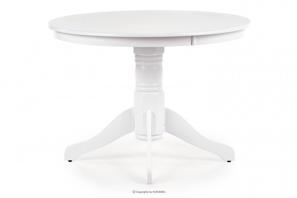 CRAGO Klasický kulatý stůl do jídelny bílý - obrázek 1