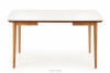 RANGO Dřevěný rozkládací stůl matná bílá/dub lefkas - obrázek 1