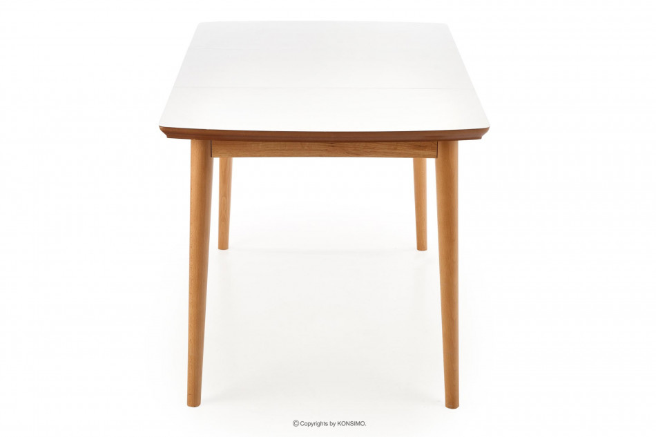 RANGO Dřevěný rozkládací stůl matná bílá/dub lefkas - obrázek 6