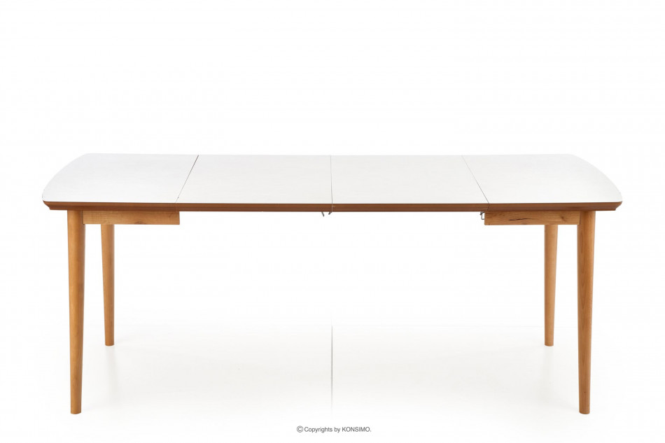 RANGO Dřevěný rozkládací stůl matná bílá/dub lefkas - obrázek 3