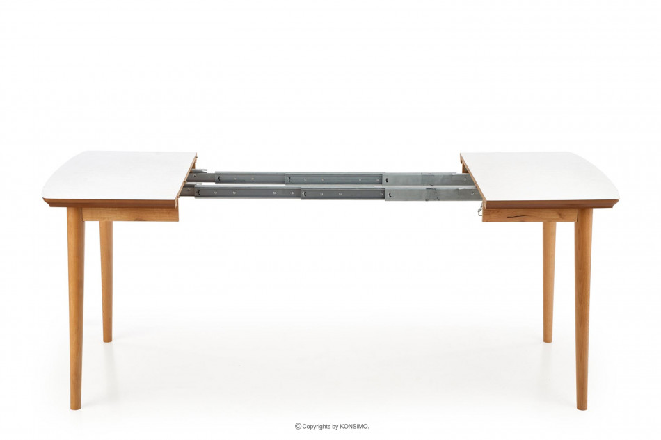 RANGO Dřevěný rozkládací stůl matná bílá/dub lefkas - obrázek 7