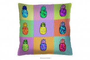 HIRTI, https://konsimo.cz/kolekce/hirti/ Barevný polštář s ananasy vícebarevný - obrázek
