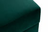 ERISO Otevírací taburet na dřevěných nohách tmavě zelený otoman tmavozelený - obrázek 6