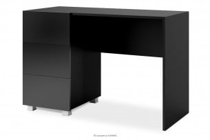 PAVO, https://konsimo.cz/kolekce/pavo/ Psací stůl se zásuvkami do kanceláře, černý černý lesk - obrázek