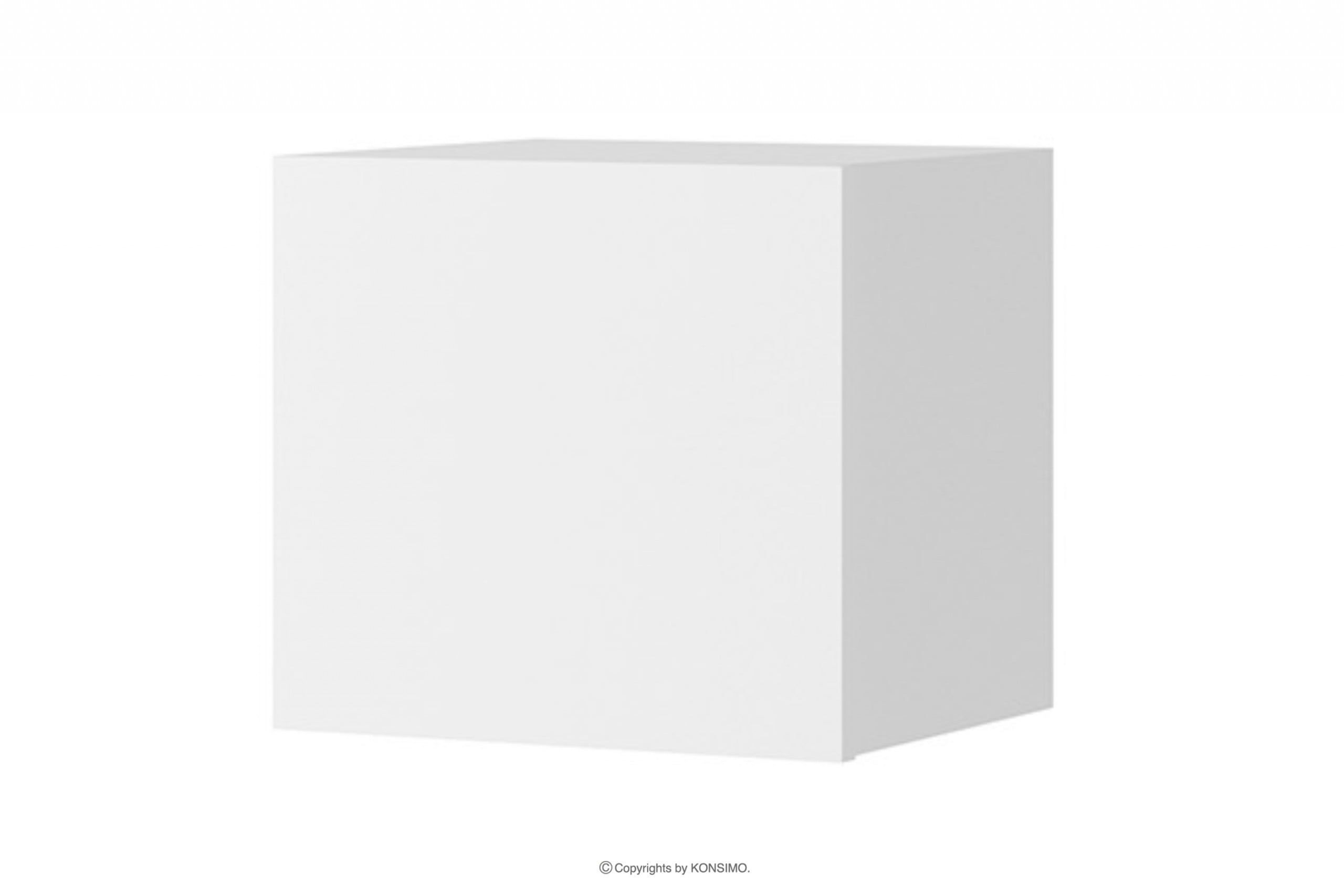 Závěsná skříňka čtverec, bílý lesk