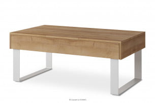 PAVO, https://konsimo.cz/kolekce/pavo/ Konferenční stolek se zásuvkou zlatý dub zlatý dub - obrázek