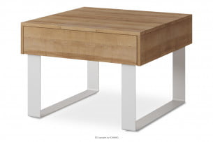 PAVO, https://konsimo.cz/kolekce/pavo/ Malý konferenční stolek se zásuvkou, zlatý dub zlatý dub - obrázek