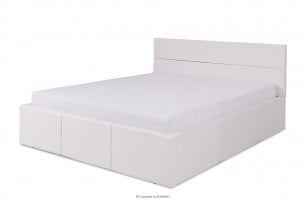 PAVO, https://konsimo.cz/kolekce/pavo/ Moderní manželská postel z eko kůže bílá bílý - obrázek