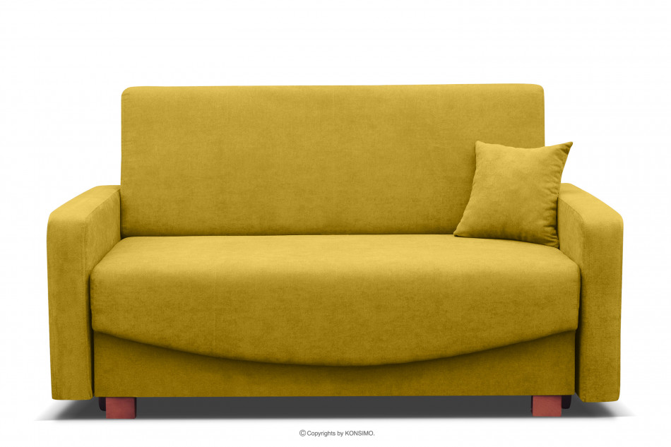 INCA Třímístní rozkládací pohovka žlutá žlutá - obrázek 0