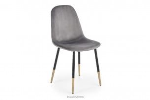 FABIOLI, https://konsimo.cz/kolekce/fabioli/ Židle do obývacího pokoje glamour šedá šedá - obrázek