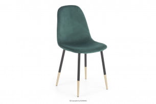 FABIOLI, https://konsimo.cz/kolekce/fabioli/ Židle do obývacího pokoje glamour lahvově zelená tmavozelený - obrázek