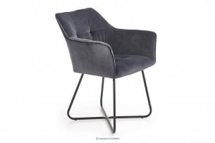 LAPPO, https://konsimo.cz/kolekce/lappo/ Židle na kovovém rámu šedá šedá - obrázek