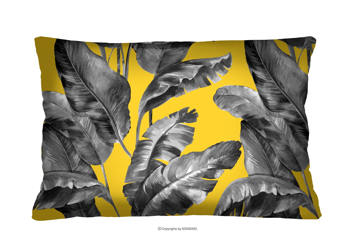 Obdélníkový polštář banánové květy