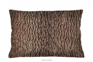 TERRES, https://konsimo.cz/kolekce/terres/ Dekorační polštář s motivem dřeva 60x40 tmavě hnědá/béžová - obrázek