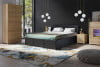 PAVO Moderní manželská postel z eko kůže černá Černá - obrázek 6