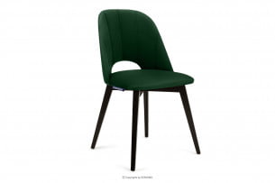 BOVIO, https://konsimo.cz/kolekce/bovio/ Židle do obývacího pokoje lahvově zelená tmavě zelená/wenge - obrázek