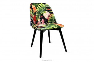 BAKERI, https://konsimo.cz/kolekce/bakeri/ Čalouněná židle s květinovými vzory vícebarevný - obrázek