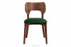 LYCO Lahvově zelená loftová židle ořech 2ks tmavě zelená/střední ořech - obrázek 5