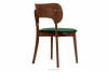 LYCO Lahvově zelená loftová židle ořech 2ks tmavě zelená/střední ořech - obrázek 7