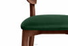 LYCO Lahvově zelená loftová židle ořech 2ks tmavě zelená/střední ořech - obrázek 10
