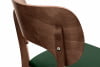 LYCO Lahvově zelená loftová židle ořech 2ks tmavě zelená/střední ořech - obrázek 8