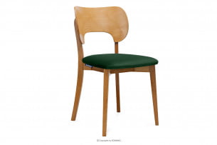 LYCO, https://konsimo.cz/kolekce/lyco/ Židle loft lahvově zelená tmavě zelená/světlý dub - obrázek