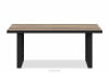 HAYATO Konferenční stolek do obývacího pokoje na černých nohách loft alpský/černý smrk - obrázek 1