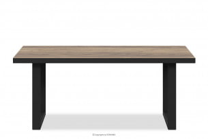 HAYATO, https://konsimo.cz/kolekce/hayato/ Konferenční stolek do obývacího pokoje na černých nohách loft alpský/černý smrk - obrázek