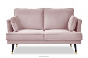 FALCO, https://konsimo.cz/kolekce/falco/ Dvoumístná glamour velurová pohovka růžová růžový - obrázek