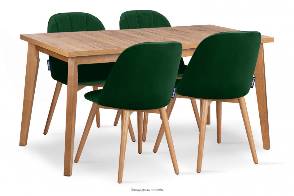 RHENA Skandinávský rozkládací stůl dub světlý dub - obrázek 10