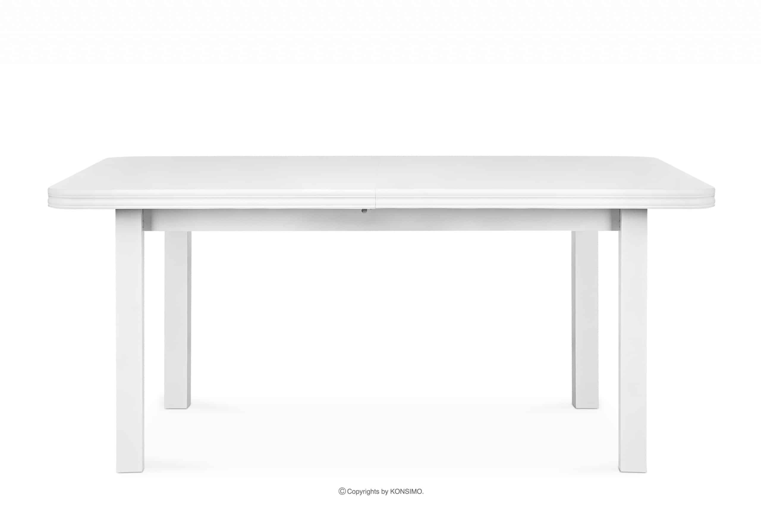 Rozkládací jídelní stůl 140 cm bílý