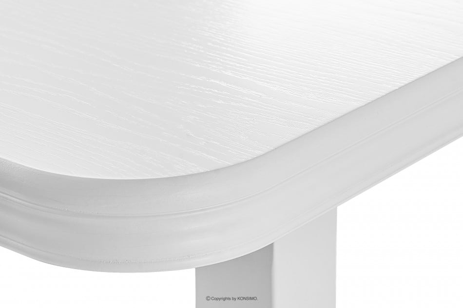 COSPE Velký rozkládací stůl do obývacího pokoje 140 cm bílý bílý - obrázek 8