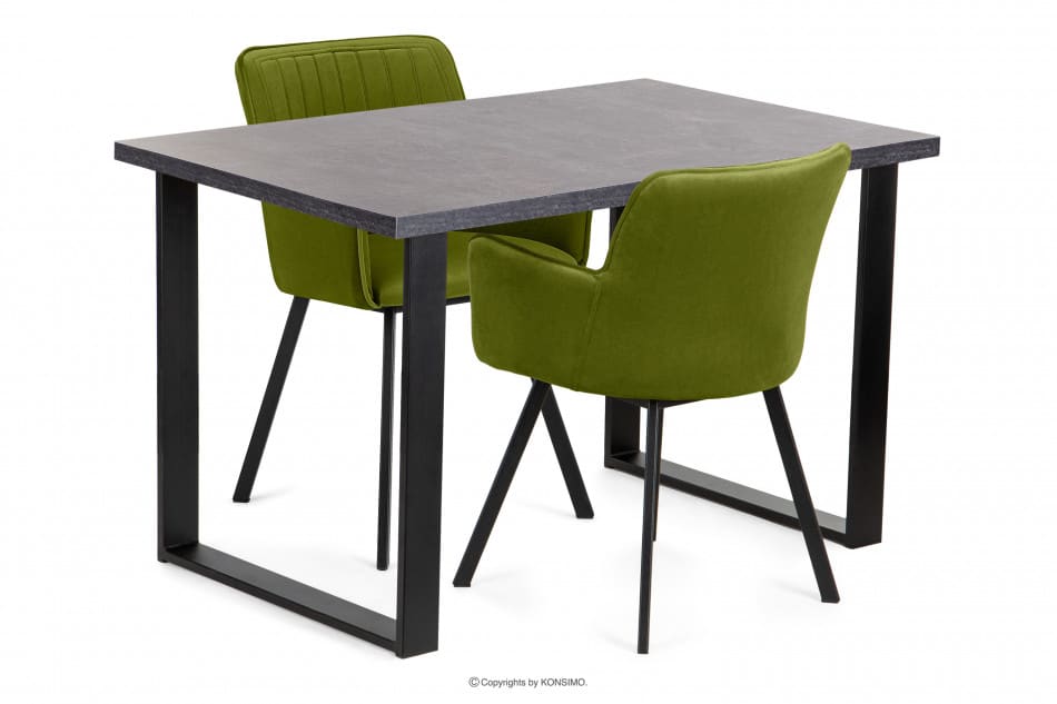 CETO Stůl v loftovém stylu beton šedá - obrázek 8
