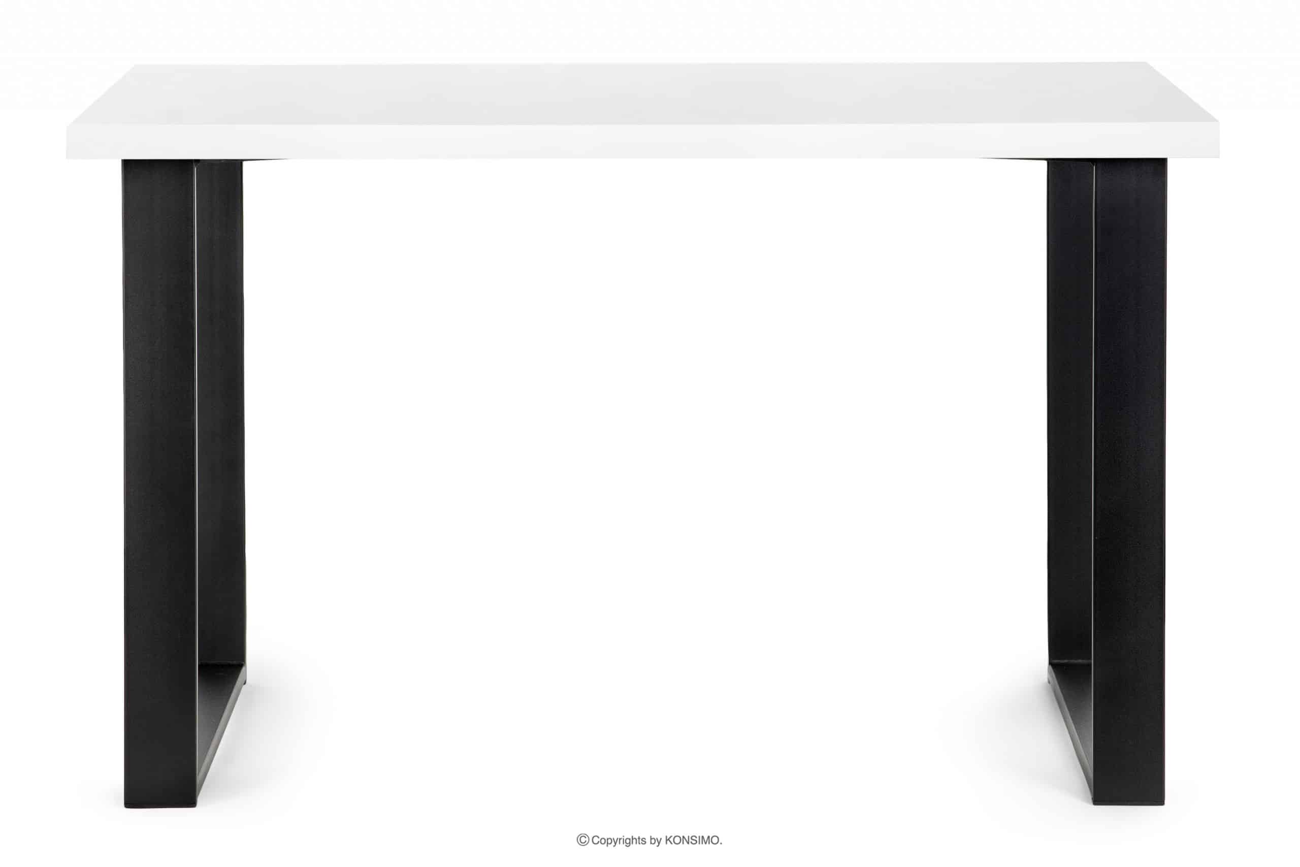 Stůl v loftovém stylu matně bílý