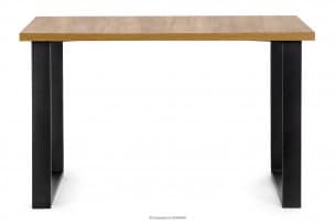 CETO, https://konsimo.cz/kolekce/ceto/ Stůl v loftovém stylu kraft zlatý zlatý řemeslný dub - obrázek