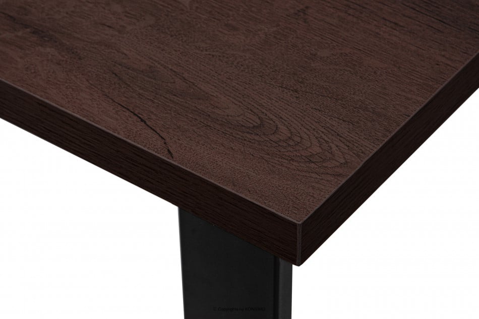 CETO Stůl v loftovém stylu ořech tmavý ořech - obrázek 4