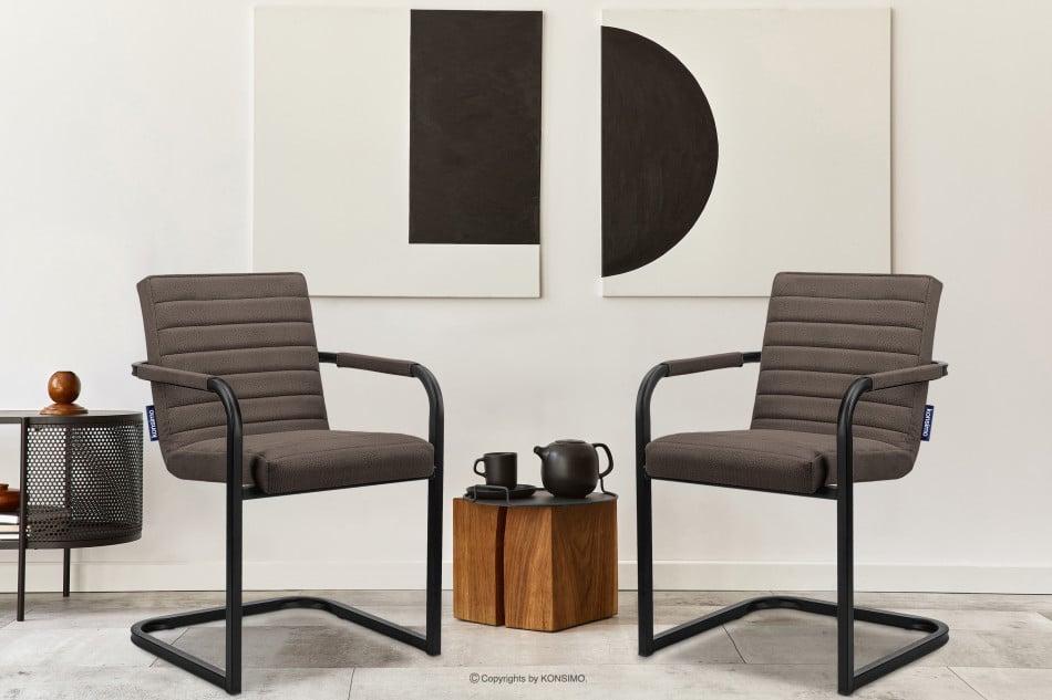 BASKO Kancelářská židle hnědá hnědá/černá - obrázek 1