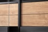 LOFTY Loftová dvoudveřová vitrína černý/přírodní dub - obrázek 15