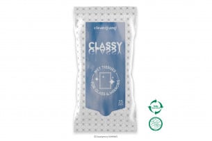 CLASSY GLASSY, https://konsimo.cz/kolekce/classy-glassy/ Ubrousky na čištění skla bílá/modrá - obrázek