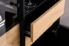 LOFTY Loftová dvoudveřová vitrína černý/přírodní dub - obrázek 33
