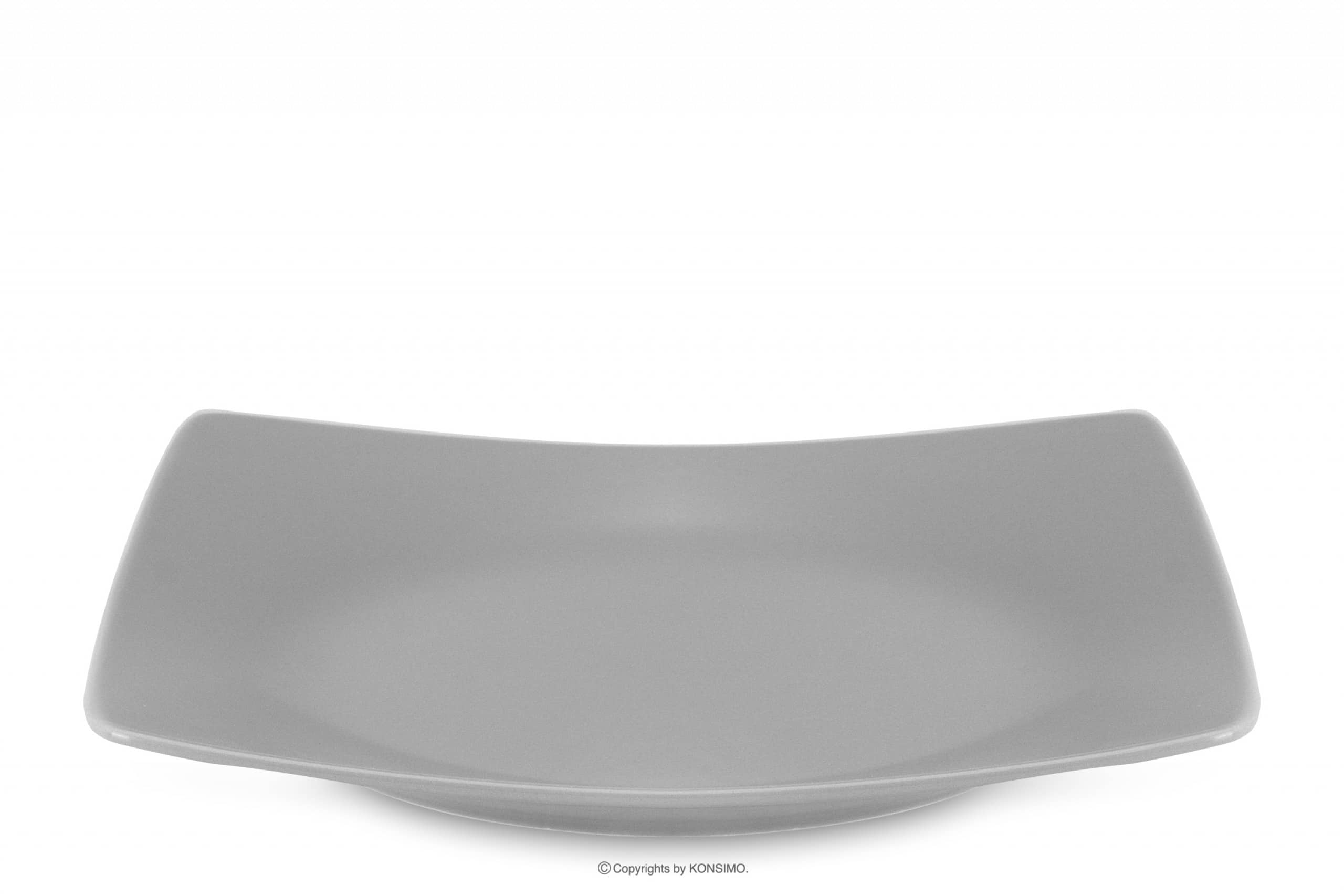 Jídelní talíř matný šedý