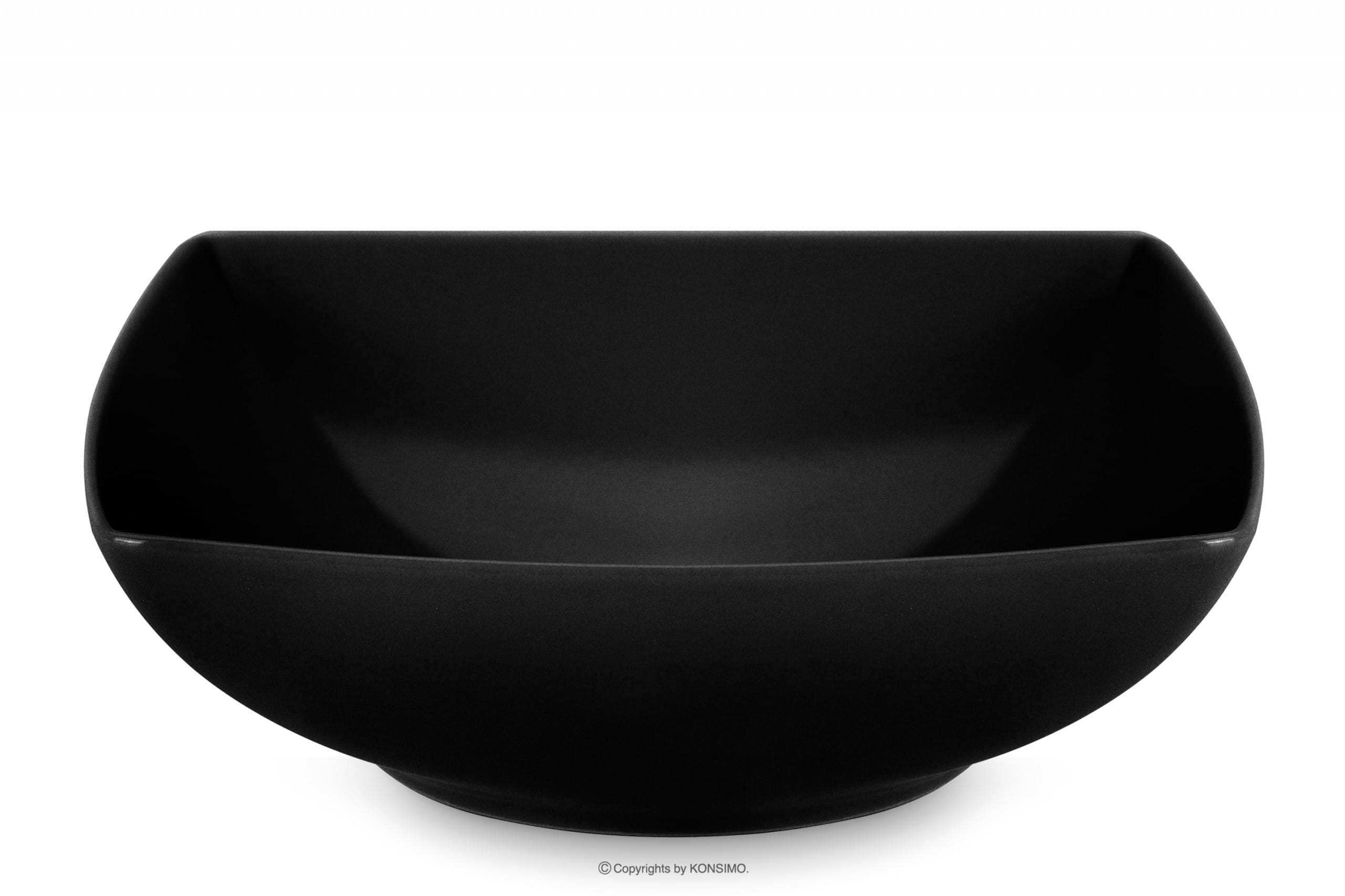 Jídelní talíř matný černý