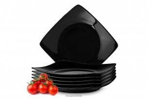 EPIRI, https://konsimo.cz/kolekce/epiri/ Dezertní talíř 6 ks černý černá - obrázek