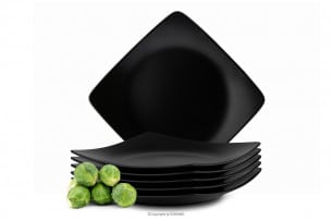 EPIRI, https://konsimo.cz/kolekce/epiri/ Dezertní talíř 6 ks matně černý matná černá - obrázek