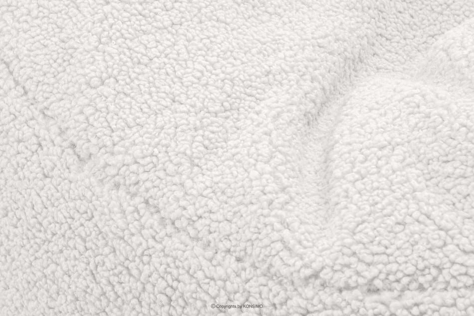 COSMO Plyšový puf bílý bílá - obrázek 4