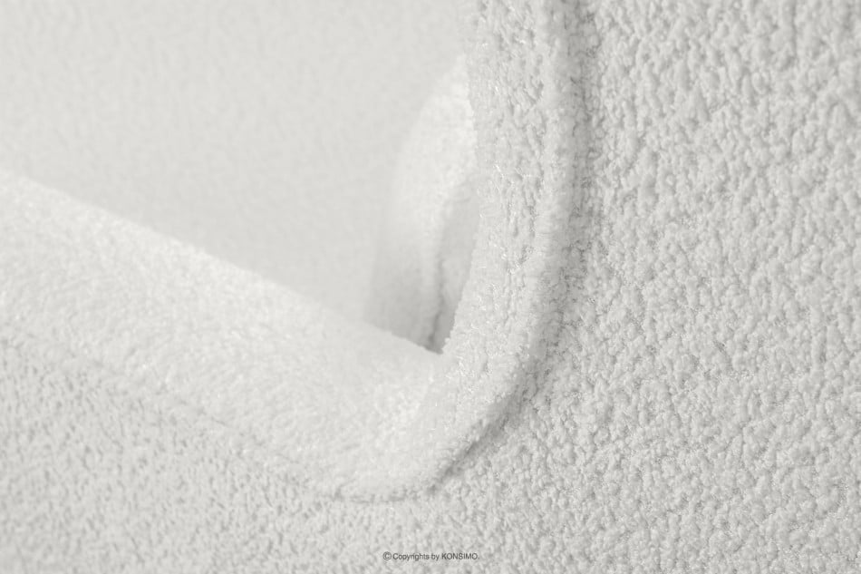 STRALIS Pohodlné křeslo ušák bílé v látce boucle bílá - obrázek 7