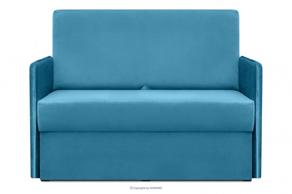 PEDATU Dvoumístná pohovka s funkcí spaní modrá modrá - obrázek 0