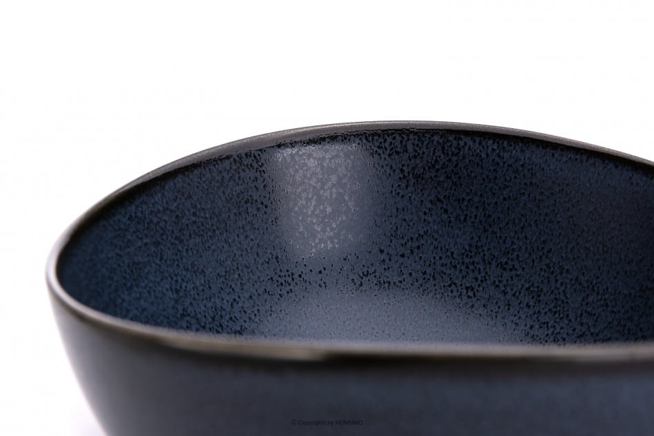 TIME BLACK Porcelánová jídelní souprava pro 6p(18 ks) černá/grafit/modrá - obrázek 20