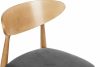 RABI Dřevěná židle dub a šedý velur šedý/světlý dub - obrázek 6